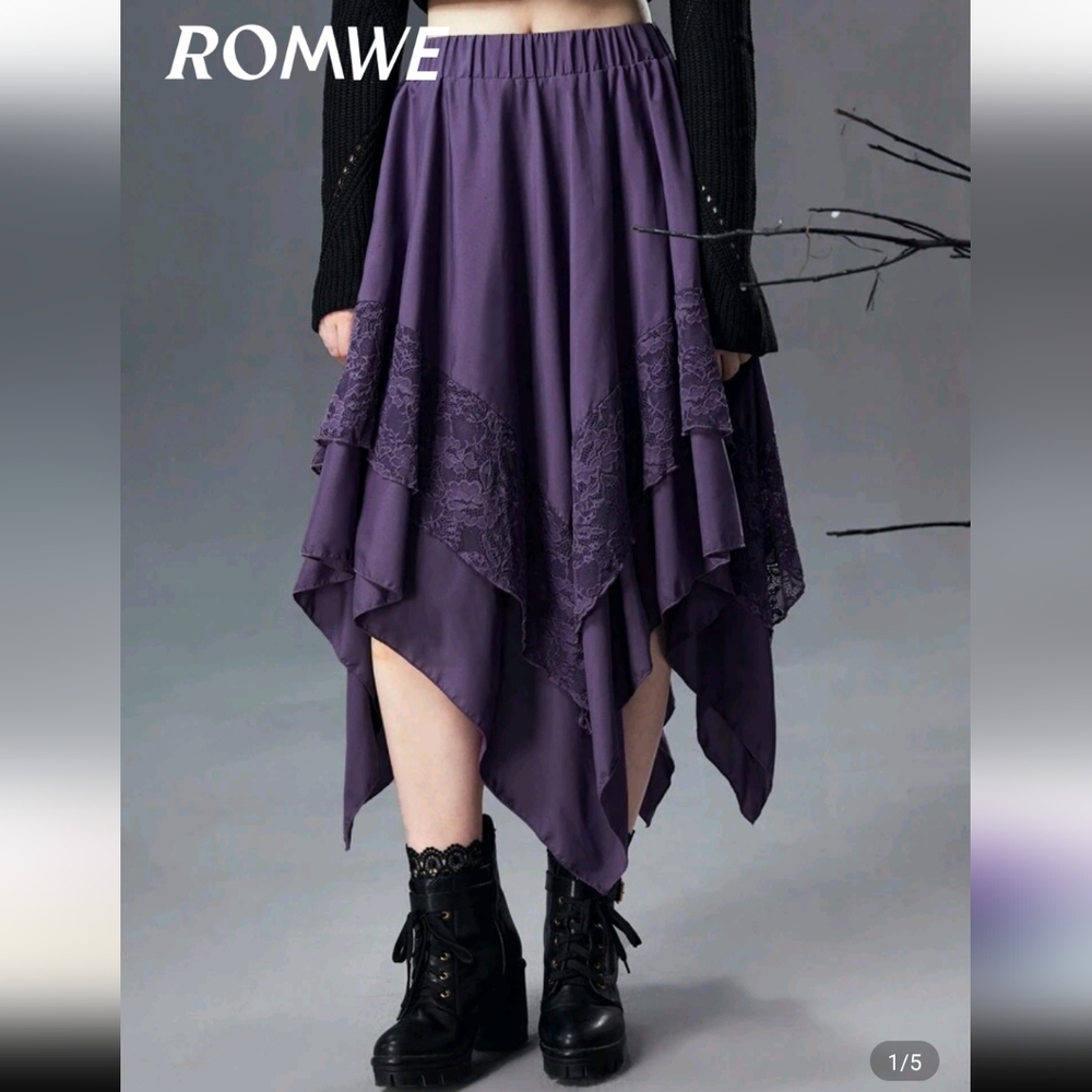 Elegant Purple Women's Skirt